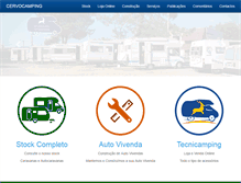 Tablet Screenshot of cervocamping.com